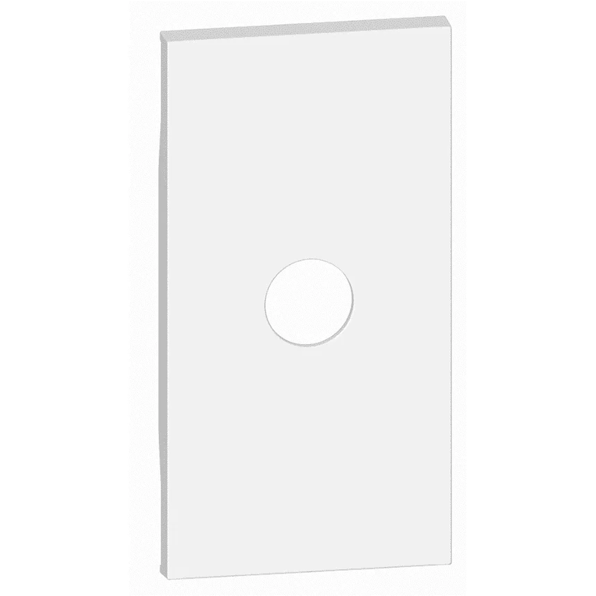 Лицевая панель для TV-розеток и кабельных выводов, 1 отверстие, 2 модуля